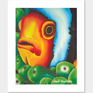 Orange clownfish Posters and Art